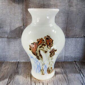 Vintage Hand Made Studio Art Pottery Vase Vessel Artist Signed Abstract VTG